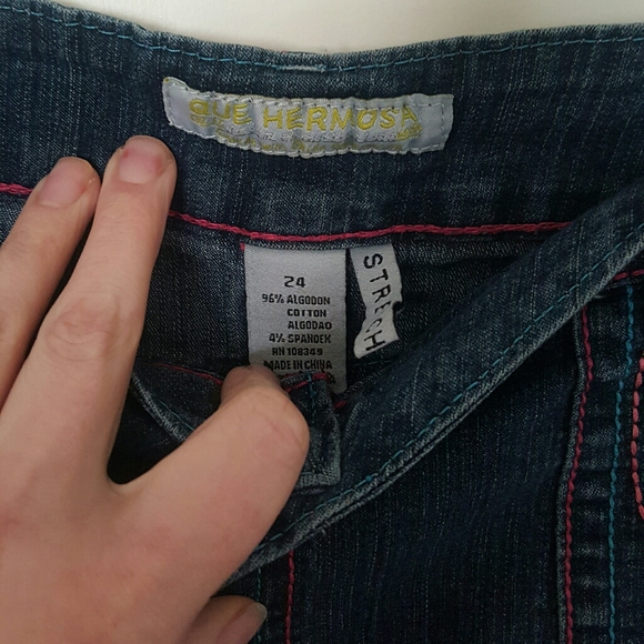 Below knee denim skirt - Picture 3 of 3